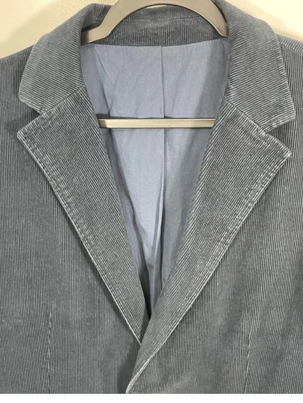J. Crew Men's Navy Blue Corduroy Blazer Size Large